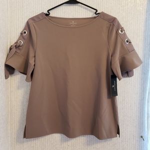 Worthington Ladies Blouse Tan Size XS